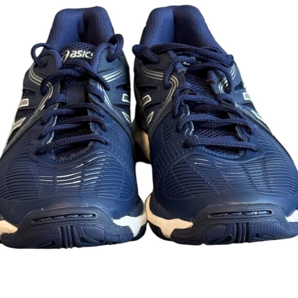 ASICS Gel Netburner Ballistic Women Size 7 Navy & Silver - Picture 3 of 10
